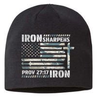 Iron Sharpens Iron Proverbs Bible Verse Christian Sustainable Beanie