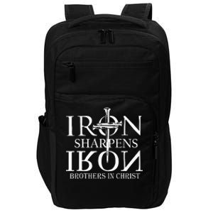 Iron Sharpens Iron Brothers In Christ Impact Tech Backpack