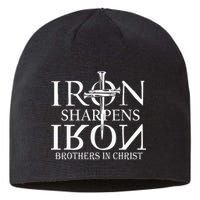 Iron Sharpens Iron Brothers In Christ Sustainable Beanie