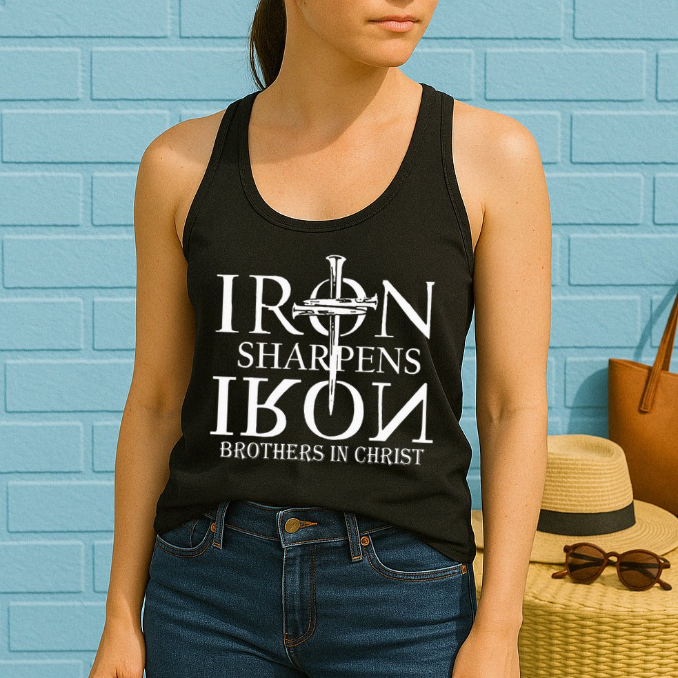 Iron Sharpens Iron Brothers In Christ Womens Tank Top
