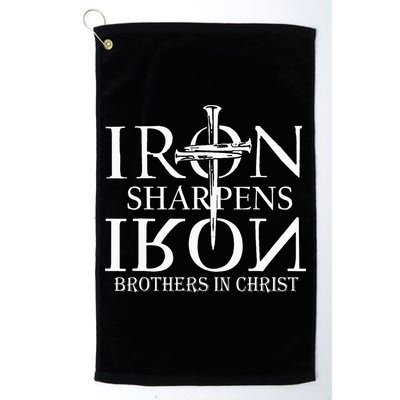 Iron Sharpens Iron Brothers In Christ Golf Towel