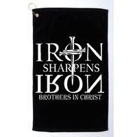 Iron Sharpens Iron Brothers In Christ Golf Towel