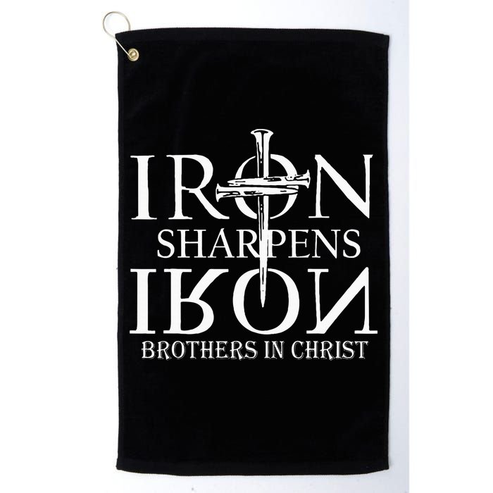 Iron Sharpens Iron Brothers In Christ Golf Towel