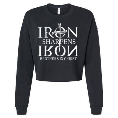 Iron Sharpens Iron Brothers In Christ Cropped Pullover Crew