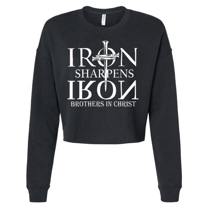 Iron Sharpens Iron Brothers In Christ Cropped Pullover Crew
