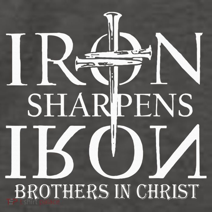 Iron Sharpens Iron Brothers In Christ Vector Backpack