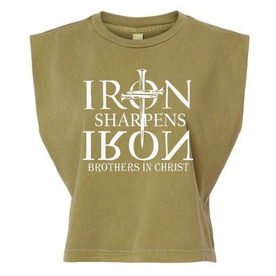 Iron Sharpens Iron Brothers In Christ Garment-Dyed Women's Muscle Tee