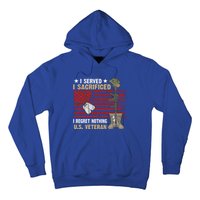 I Served I Sacrificed Us Veteran Awesome Graphic Classic Cool Gift Hoodie