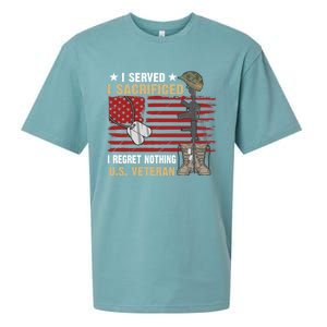 I Served I Sacrificed Us Veteran Awesome Graphic Classic Cool Gift Sueded Cloud Jersey T-Shirt