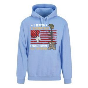 I Served I Sacrificed Us Veteran Awesome Graphic Classic Cool Gift Unisex Surf Hoodie