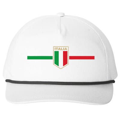 Italy Soccer Italia Football Fan Snapback Five-Panel Rope Hat