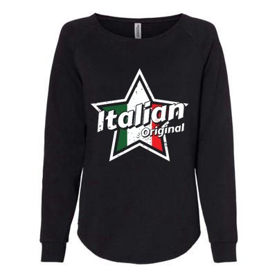 Italian Shirts Italy Flag Shirts Proud Men Italian Womens California Wash Sweatshirt