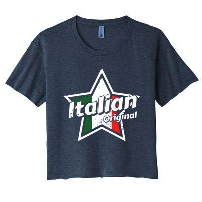 Italian Shirts Italy Flag Shirts Proud Men Italian Women's Crop Top Tee