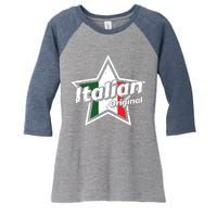 Italian Shirts Italy Flag Shirts Proud Men Italian Women's Tri-Blend 3/4-Sleeve Raglan Shirt