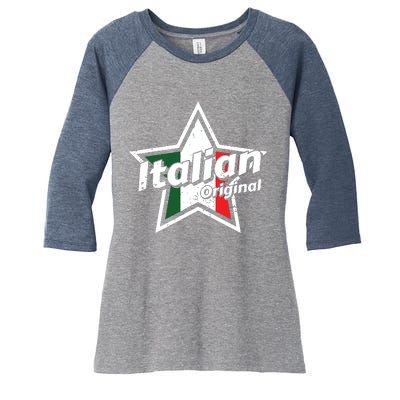 Italian Shirts Italy Flag Shirts Proud Men Italian Women's Tri-Blend 3/4-Sleeve Raglan Shirt