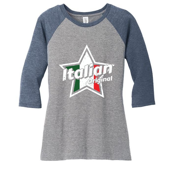 Italian Shirts Italy Flag Shirts Proud Men Italian Women's Tri-Blend 3/4-Sleeve Raglan Shirt