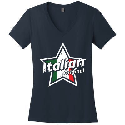 Italian Shirts Italy Flag Shirts Proud Men Italian Women's V-Neck T-Shirt