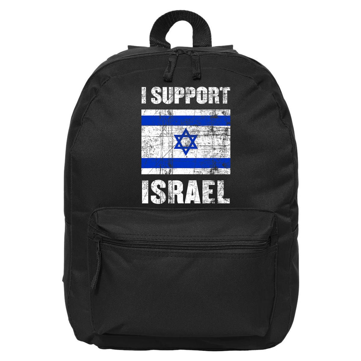I Support Israel We Stand With Israel I Stand With Israel 16 in Basic Backpack