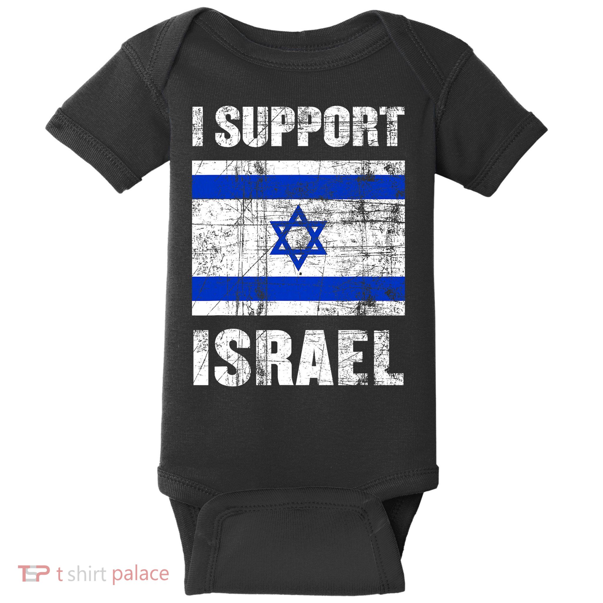 I Support Israel We Stand With Israel I Stand With Israel Baby Bodysuit
