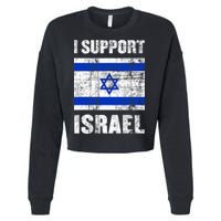 I Support Israel We Stand With Israel I Stand With Israel Cropped Pullover Crew