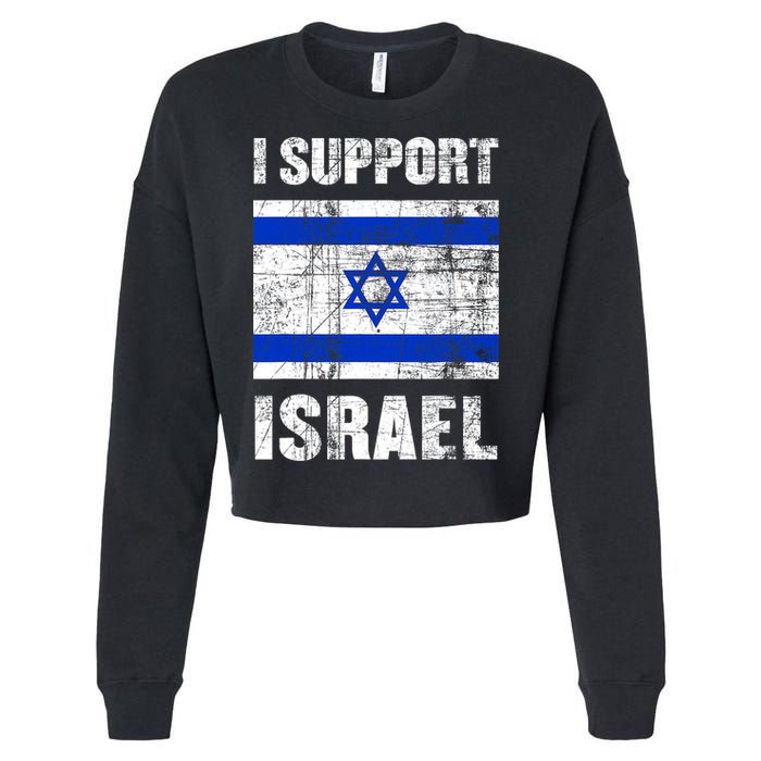 I Support Israel We Stand With Israel I Stand With Israel Cropped Pullover Crew