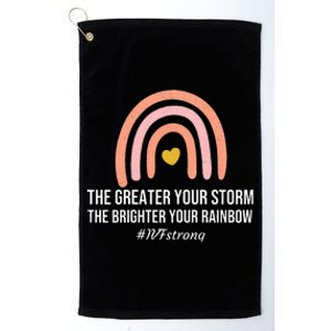 IVF Strong IVF Retrieval Day Infertility Embryo IVF Mom Platinum Collection Golf Towel