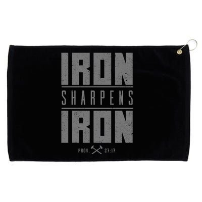 Iron SharpenS Iron Christian Bible Scripture Gym Workout Great Gift Grommeted Golf Towel