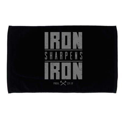 Iron SharpenS Iron Christian Bible Scripture Gym Workout Great Gift Microfiber Hand Towel