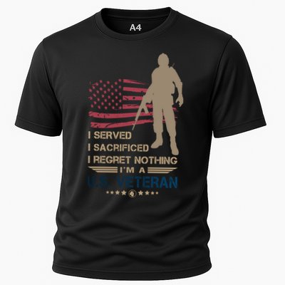 I Served I Sacrificed I Regret Nothing Us Veterans Day Gift Performance Shirt