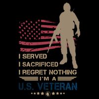 I Served I Sacrificed I Regret Nothing Us Veterans Day Gift Impact Tech Backpack