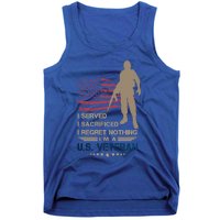 I Served I Sacrificed I Regret Nothing Us Veterans Day Gift Tank Top