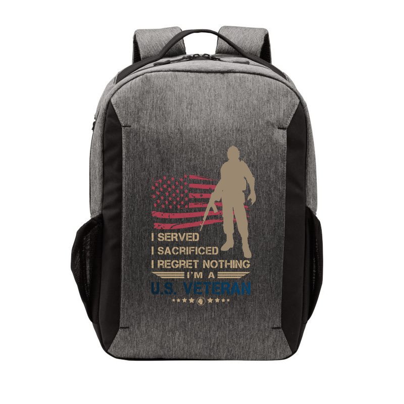 I Served I Sacrificed I Regret Nothing Us Veterans Day Gift Vector Backpack