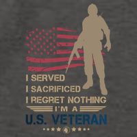 I Served I Sacrificed I Regret Nothing Us Veterans Day Gift Vector Backpack