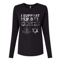 I Support Israel And Its Right To Defend Itself Womens Cotton Relaxed Long Sleeve T-Shirt