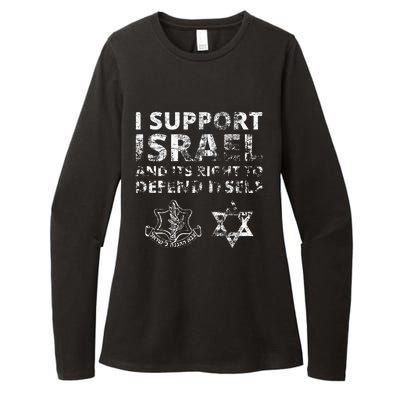 I Support Israel And Its Right To Defend Itself Womens CVC Long Sleeve Shirt