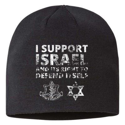 I Support Israel And Its Right To Defend Itself Sustainable Beanie