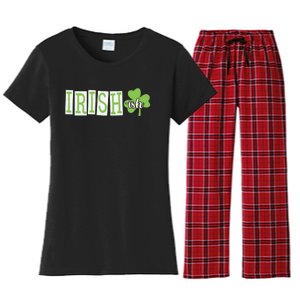 Irish Shamrock Irishish Women's Flannel Pajama Set