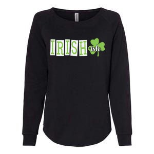 Irish Shamrock Irishish Womens California Wash Sweatshirt