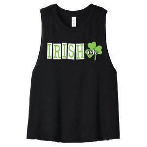 Irish Shamrock Irishish Women's Racerback Cropped Tank