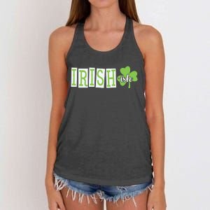 Irish Shamrock Irishish Women's Knotted Racerback Tank