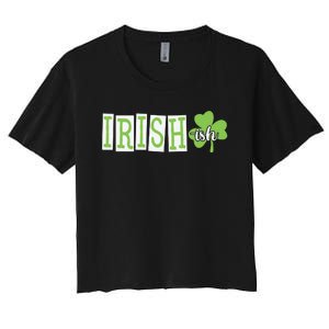 Irish Shamrock Irishish Women's Crop Top Tee