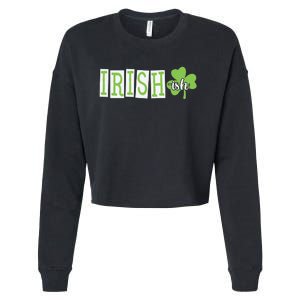 Irish Shamrock Irishish Cropped Pullover Crew