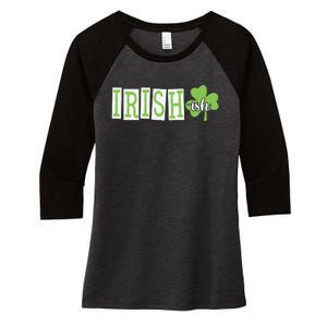 Irish Shamrock Irishish Women's Tri-Blend 3/4-Sleeve Raglan Shirt