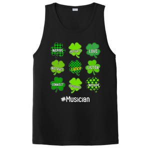 Irish Shamrock Inspire Love Lucky Musician St Patricks Day Gift PosiCharge Competitor Tank