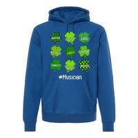 Irish Shamrock Inspire Love Lucky Musician St Patricks Day Gift Premium Hoodie