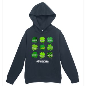 Irish Shamrock Inspire Love Lucky Musician St Patricks Day Gift Urban Pullover Hoodie