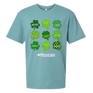 Irish Shamrock Inspire Love Lucky Musician St Patricks Day Gift Sueded Cloud Jersey T-Shirt