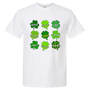 Irish Shamrock Inspire Love Lucky Musician St Patricks Day Gift Garment-Dyed Heavyweight T-Shirt