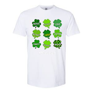 Irish Shamrock Inspire Love Lucky Musician St Patricks Day Gift Softstyle CVC T-Shirt