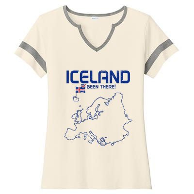 Iceland Souvenir Ladies Halftime Notch Neck Tee